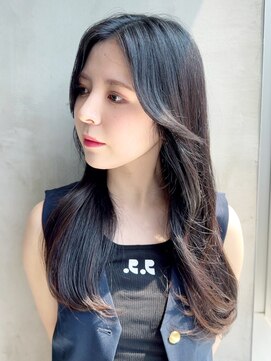 アイティー バイ アルバム 浦和店(IT by ALBUM) レイヤーカットミディ_ピンクブラウン切りっぱなしボブ_ba475021