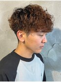 波巻きスパイラルパーマメンズマッシュメンズパーマ群馬県高崎市