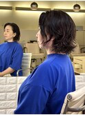 大人マッシュウルフ＋ニュアンスパーマ＋生コラーゲンTR