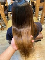 グランバイ アトリエドングリ(Grand × AtlierDonguri) お客様髪質改善データ1408(酸性縮毛矯正)