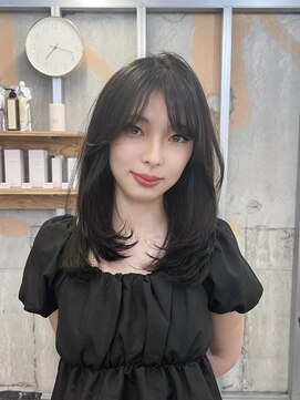 イオエ 梅田(ioe) ダブルカラー/大人ボブ/黒髪スタイル/髪質改善/縮毛矯正