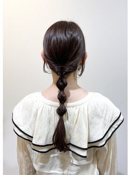 クク(coucou) 顔まわりカット×ロングアレンジ