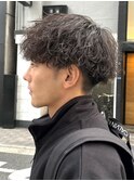 波巻きパーマ