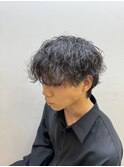 波巻きパーマ