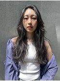 【oasisオグラ】重めレイヤーデジタルパーマゆるウェーブヘア