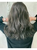 [ALLY阿部]切りっぱなしロブ×カーキグレージュ