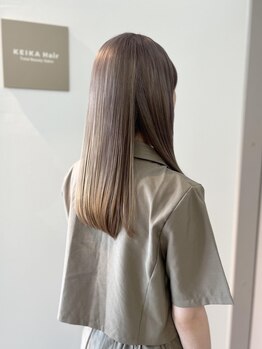 ケイカヘア(KEIKA Hair)の写真/【艶髪に導くイルミナカラー】ダメージレスに叶えるトレンド似合わせカラー☆周りに自慢したくなる髪色に◎