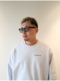 スパイキーショート スパイキークロップ 根本外し 金髪 福岡