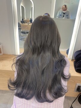 ジーナ 船橋(Zina) 髪質改善＊ロングレイヤーグレーベージュ＊美髪【Zina船橋】
