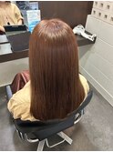 くびれヘア/アプリコットオレンジ/夏のヘアアレンジ/南草津