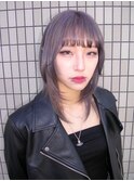 ラベンダーミルクティー/ハッシュカット「宇都宮/ブリーチ」