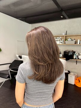 エガオ 藤沢店(EGAO) 30代40代白髪ぼかしハイライトミディアムレイヤーカットブリーチ