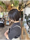 襟足長めショートボブ