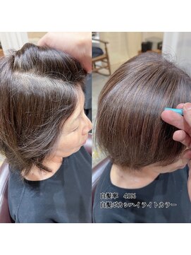 ヘアメイク バースデイ(Hair make Birth Day) 50代×白髪ボカシハイライトカラー