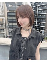 ロンドリゼル 札幌(Lond RiseL) オリーブグレー/前髪/ボブ/マロンベージュ/レイヤーカット/小顔