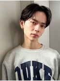 フェザーセンターパート/センターパートショート/ツーブロック1
