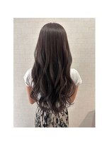 アース オーセンティック 越谷レイクタウン店(EARTH Authentic)&nbsp;暗髪ブリーチなしダブルカラー/ロングレイヤーカット