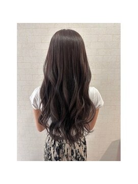 アース オーセンティック 越谷レイクタウン店(EARTH Authentic) 暗髪ブリーチなしダブルカラー/ロングレイヤーカット
