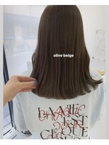 ビューバイネオリーブ 用賀店(Beau'r by neolive)&nbsp;黒髪ボブルフネビージュ小顔ワンレン《用賀》