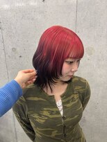 アジールヘア 赤羽駅南口店(agir hair)&nbsp;オレンジレッドルーツカラー赤羽