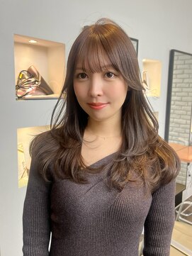 ディフィーノ 青山(DIFINO) 【DIFINO 青山】透明感カラー/マロンベージュ/レイヤーカット