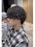 波巻きパーマ