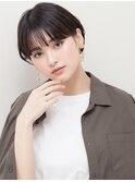 20代30代大人可愛いアッシュブラウンくびれボブ耳掛け透明感