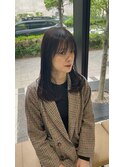 ワンホンレイヤー/ミルクティーブロンド/ダークブルー/西宮北口