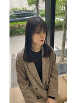ジアン バイ ミルボン 西宮ガーデンズプラス(GIEN by milbon)&nbsp;ワンホンレイヤー/ミルクティーブロンド/ダークブルー/西宮北口
