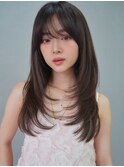 ANGELICA 暗髪シフォンブラウン 艶カラー