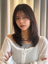 ノラ ギンザ(NORA GINZA) セミロングレイヤーレイヤーカット顔周りカット透明感カラー
