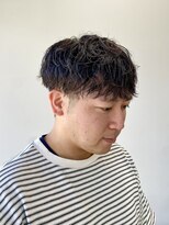 メンズサロン アネロ 名駅(Men's salon anhelo)&nbsp;メンズショート×シャドウパーマ×ツーブロック×無造作パーマ