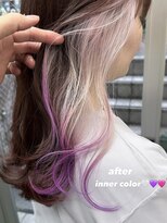 ヴェルデ(Verde)&nbsp;☆インナーカラー×ホワイトグラデーション×ピンクラベンダー