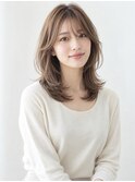顔周りふんわりくびれミディ