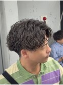 縦落ちパーマツイストスパイラルパーマ縦落ちセンターパート