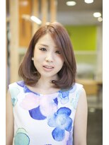 ヘアメイク サン スーシ(HAIR MAKE sans souci) ミドルレングスボブ