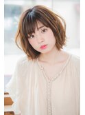 伸ばしかけ♪似合わせカットでこなれ感がかわいいボブスタイル