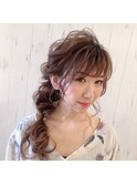 結婚式/2次会に！編みおろしサイド