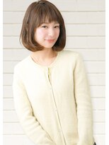 アドラーブル 女池店(adorable) ワンカールでひし形に☆大人可愛い丸みのあるボブ