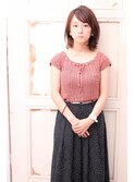 人気急上昇中♪大人かわいい小顔耳かけ丸みくびれショートボブ