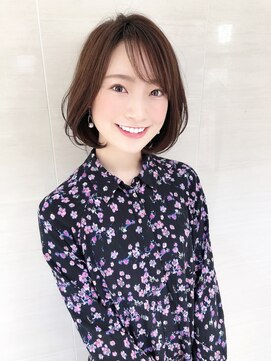 オーロ(ORO) イメチェンにおすすめのシースルバングＡラインボブ