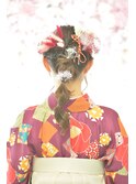 卒業式 一本結わき&袴着付け