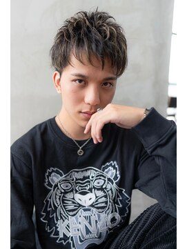 オースティン 流山おおたかの森(AUSTIN) ツイストパーマ七三オールバックマッシュウルフスリークショート