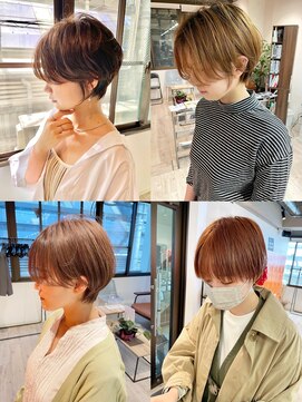 コワファーストナガサキシャンプーボーイ(COIFF1RST NAGASAKI SHAMPOO BOY) 大人可愛い20代30代40代黒髪前下がりショートボブ丸みショート◎