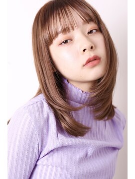 トライポッド(TRIPOD) ウル艶美髪ボブウルフベースミディココアベージュ1205