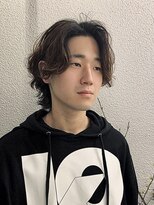 テテコケット(tete coquette)&nbsp;ミディアムウルフのメンズパーマ