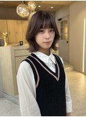 チョコレートカラー/艶髪/顔周りカット/天神韓国ヘア