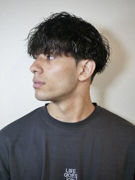 スウェルホワイト(SWELL WHITE) 波巻きスパイラルマッシュ　メンズカット　香椎メンズヘア