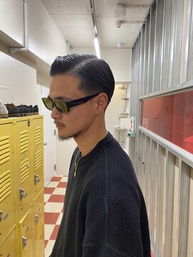 メリケンバーバーショップ トーキョー(MERICAN BARBERSHOP TYO) ハイライト/マッシュパーマ/ウルフ/アッシュブラック30