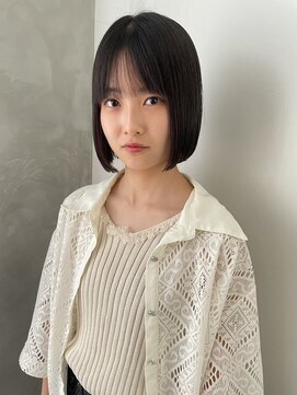 ガリカ 大名(Gallica) 【恒吉佐央理】大人ぷつっとボブ/黒髮ボブ/シースルーバング